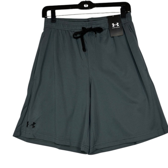 NWT Under Armour Tech Mesh Shorts Men's Medium Gray Athletic‎ Loose 9” Sports - Picture 1 of 7